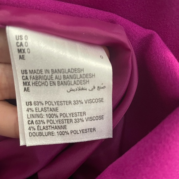 Bar III suit jacket, magenta - Picture 3 of 3